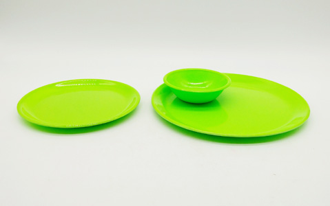 Dinesmart 24pcs stylon dinner set green